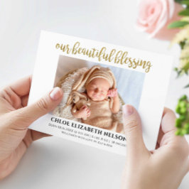 Unser schönes Segen Baby Birth Elegant Gold