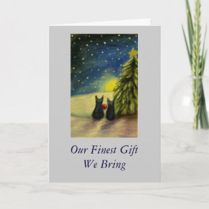 Unser schönstes Geschenk, das wir bringen Feiertagskarte