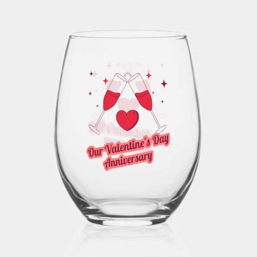 Unser Set zum Trinkbehälter zum Jubiläum unseres V Weinglas Ohne Stiel (Rückseite)