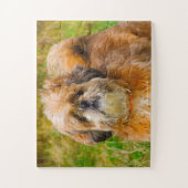 Unser Shih Tzu unser Haustier Puzzle (Vertikal)