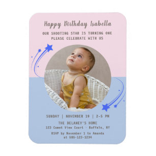 Unser Shooting Star dreht sich einen Geburtstag Magnet