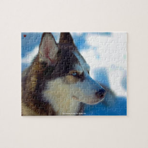 Unser Siberian Huskey Unser Familienhund Puzzle