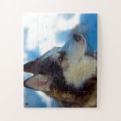 Unser sibirischer Huskey, unser Haustier Puzzle (Vertikal)