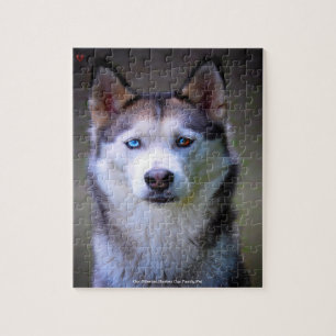 Unser Sibirischer Husky Unser Familienhaustier Puzzle