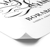 Unser Signature Drink Wedding Bar Sign Poster (Ecke)