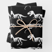 Unser Skelett Dinosaur Wrapping Paper Geschenkpapier Set (Beispiel)