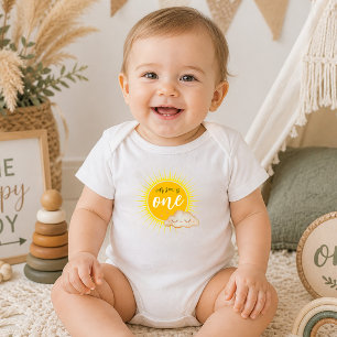 Unser Sohn ist eins! Erstgeburt Baby Strampler