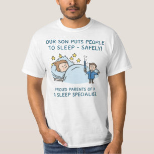 Unser Sohn Schläft Menschen Sicher Ein   Stolzer E T-Shirt