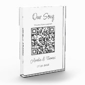 Unser Song Custom QR Code | Beibehalten Fotoblock (Links)