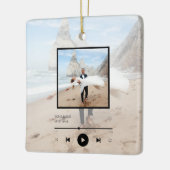 Unser Song Custom Song Weihnachtsdekoration Keramikornament (Links)