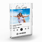 Unser Song Hochzeitsmusik-Scannable-Code akryllisc Fotoblock (Links)
