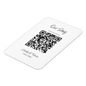 Unser Song QR Code | Personalisierter Keepsake Magnet (Linke Seite)