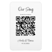 Unser Song QR Code | Personalisierter Keepsake Magnet (Vertikal)
