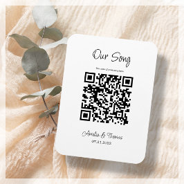 Unser Song QR Code | Personalisierter Keepsake Magnet