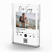 Unser Song Wedding Music Scan QR Code Acryl Fotoblock (Rechts)