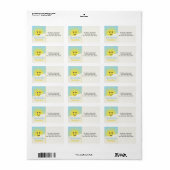 Unser Sonnenschein Adressaufkleber (Vorne)