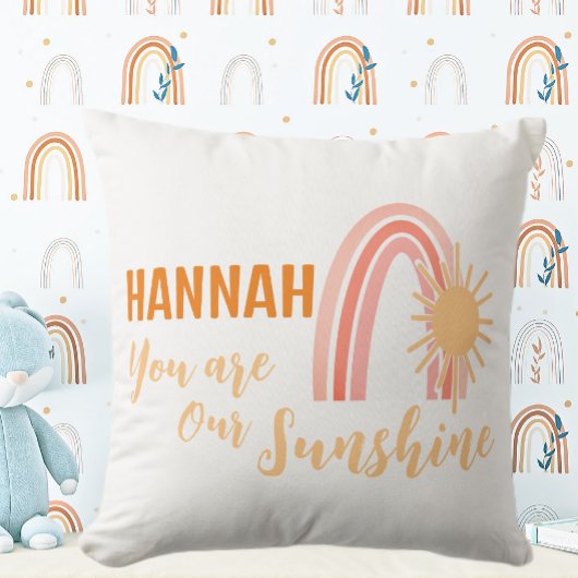 Unser Sonnenschein Boho Rainbow Kissen