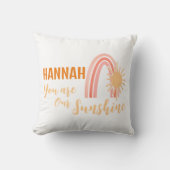 Unser Sonnenschein Boho Rainbow Kissen (Vorderseite)