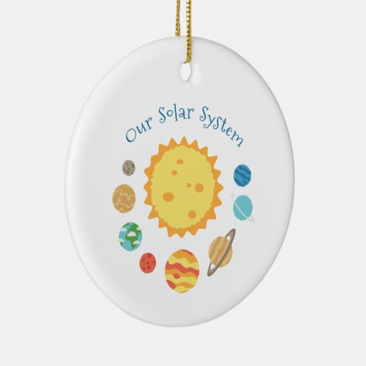 Unser Sonnensystem Keramik Ornament (Rechts)