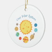 Unser Sonnensystem Keramik Ornament (Links)