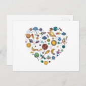 Unser Sonnensystem-Planet, Wissenschaftsraum, Bild Postkarte (Vorne/Hinten)