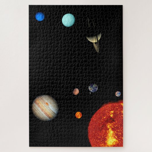 Unser Sonnensystem Puzzle (Vertikal)