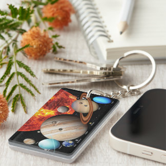 Unser Sonnensystem Schlüsselanhänger