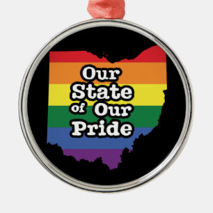 Unser Staat  Ohio Ornament Aus Metall