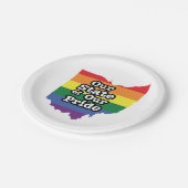 Unser Staat| Ohio Pappteller (Schrägansicht)