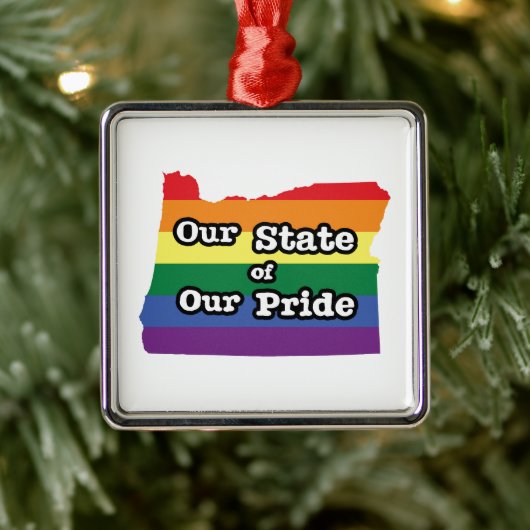 Unser Staat| Oregon Ornament Aus Metall (Baum)