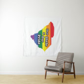 Unser Staat| South Carolina Wandteppich (Beispiel (Horizontal))