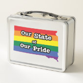 Unser Staat| Süddakota Metall Brotdose (Rückseite)