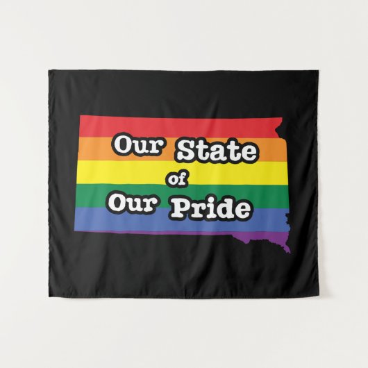 Unser Staat| Süddakota Wandteppich (Vorderseite (Horizontal))