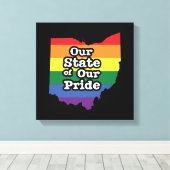 Unser Staat unseres Stolzes | Ohio Leinwanddruck (Insitu (Holzboden))