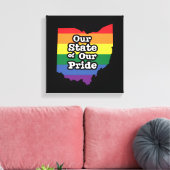 Unser Staat unseres Stolzes | Ohio Leinwanddruck (Insitu (Wohnzimmer))