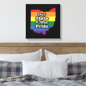 Unser Staat unseres Stolzes | Ohio Leinwanddruck (Insitu (Schlafzimmer))