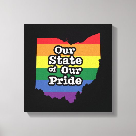 Unser Staat unseres Stolzes | Ohio Leinwanddruck (Vorderseite)