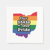 Unser Staat unseres Stolzes | Ohio Serviette (Vorderseite)