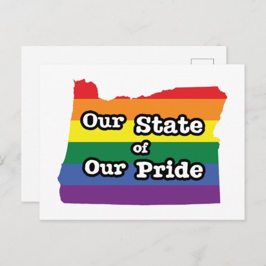 Unser Staat unseres Stolzes | Oregon Postkarte (Vorne/Hinten)