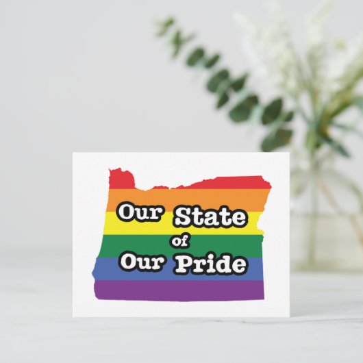 Unser Staat unseres Stolzes | Oregon Postkarte (Stehend Vorderseite)