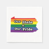 Unser Staat unseres Stolzes | Pennsylvania Serviette (Vorderseite)