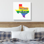 Unser Staat unseres Stolzes | Texas Leinwanddruck (Insitu (Schlafzimmer))