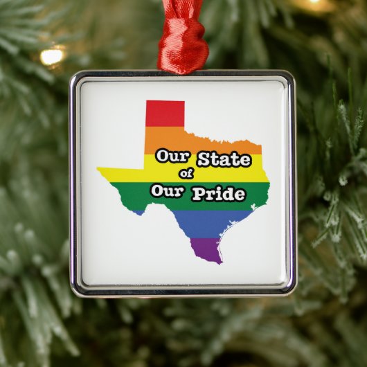 Unser Staat unseres Stolzes | Texas Ornament Aus Metall (Baum)