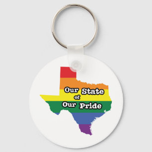 Unser Staat unseres Stolzes Texas Schlüsselanhänger