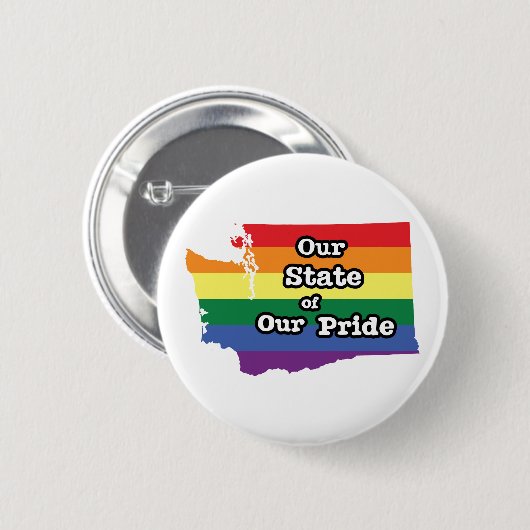 Unser Staat unseres Stolzes | Washington Button (Vorne & Hinten)