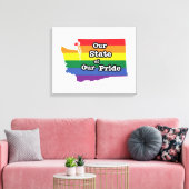 Unser Staat unseres Stolzes | Washington Leinwanddruck (Insitu (Wohnzimmer))