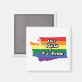 Unser Staat unseres Stolzes | Washington Magnet (Vorderseite/Rückseite)
