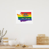 Unser Staat unseres Stolzes | Washington Poster (Küche)