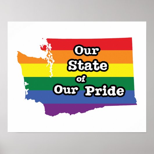 Unser Staat unseres Stolzes | Washington Poster (Vorne)