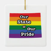 Unser Staat unseres Stolzes | Wyoming Keramikornament (Rückseite)